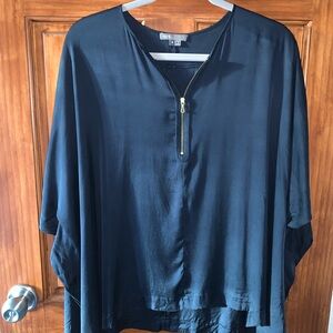 Vince Navy Silk Top
